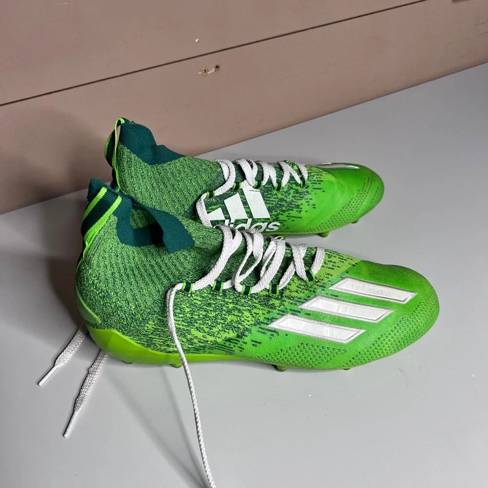 Adidas Adizero Primeknit Football Cleats Solar Green Size 12.5‎ Mens EH3420